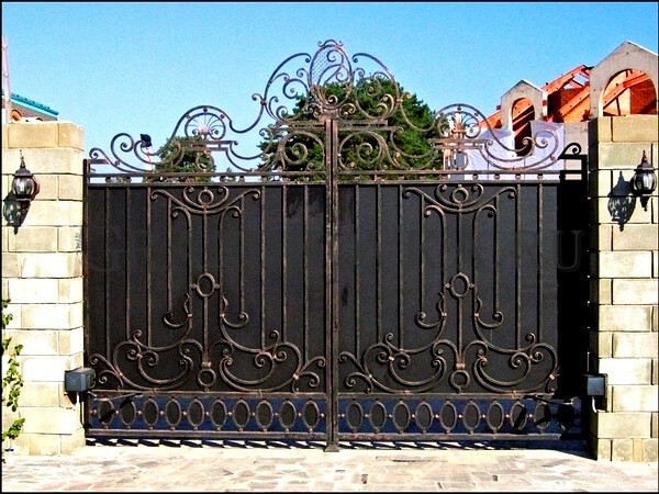 ТОП-80 очень красивых кованых ворот в мире с фото